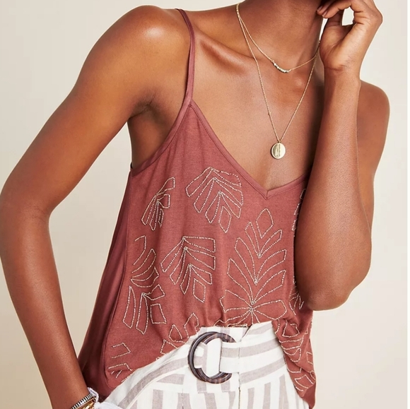 Anthropologie Tops - Anthropologie Alison Beaded Tank Size X Small